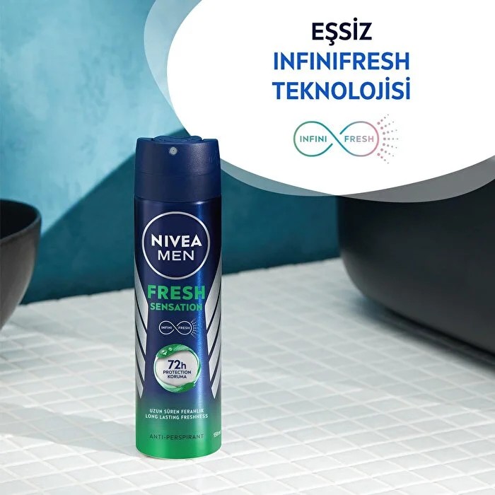 Nivea Men Fresh Sensation Erkek Sprey Deodorant 150 ml