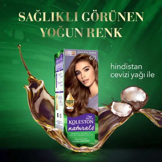 Wella Koleston Naturals Saç Boyası 6/7 Çikolata Kahve