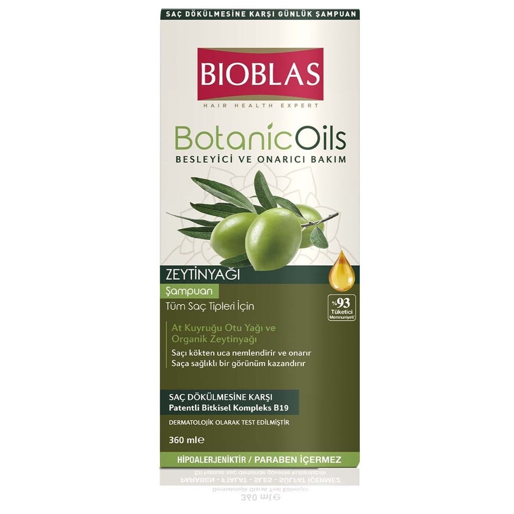 Bioblas Şampuan Botanic Oils Zeytinyağı Özlü Kuru ve Yıpranmış Saçlar İçin 360 ml