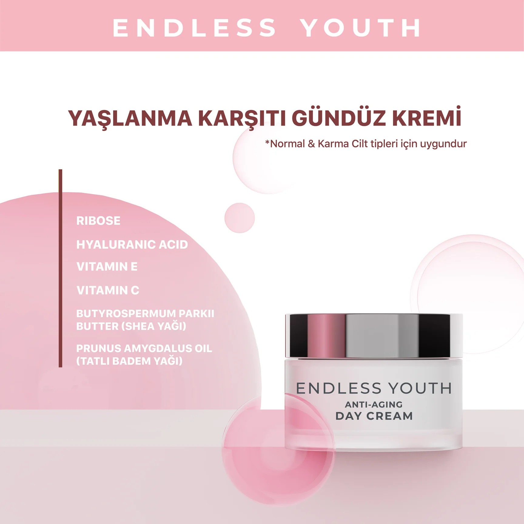 Sheida Endless Youth Gündüz Bakm Kremi Yaşlanma Karşıtı Etki- Anti-Age Day Cream 50 ml