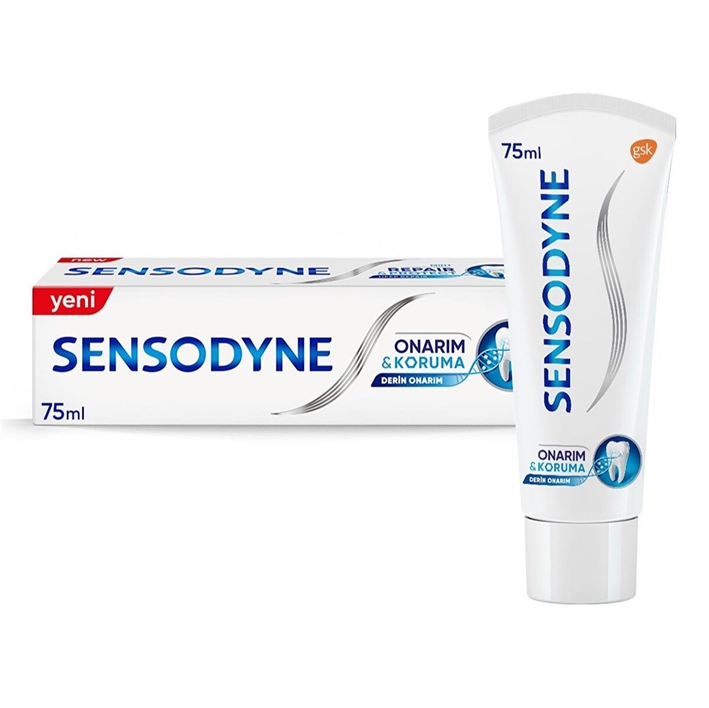 Sensodyne Diş Macunu - Onarım ve Koruma Etkili Beyazlatıcı 2li 75 ml
