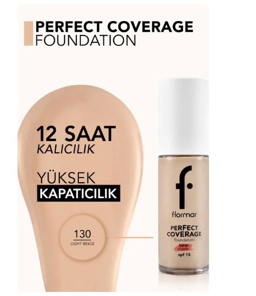 Flormar Fondöten - Perfect Coverage Foundation No: 130