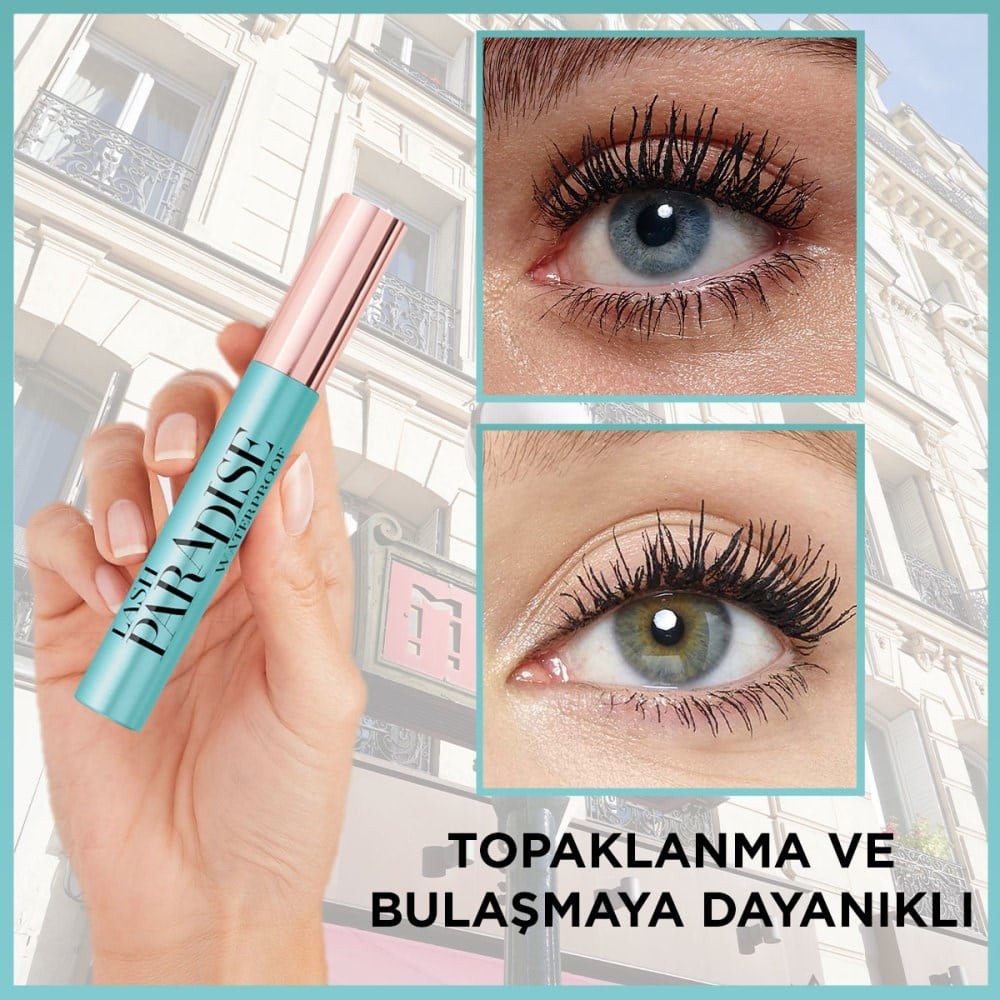 Loreal Paris Paradise Suya Dayanıklı Siyah Maskara - Waterproof