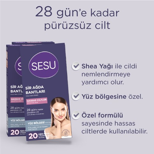Sesu Yüz Sır Ağda Bandı 20'li