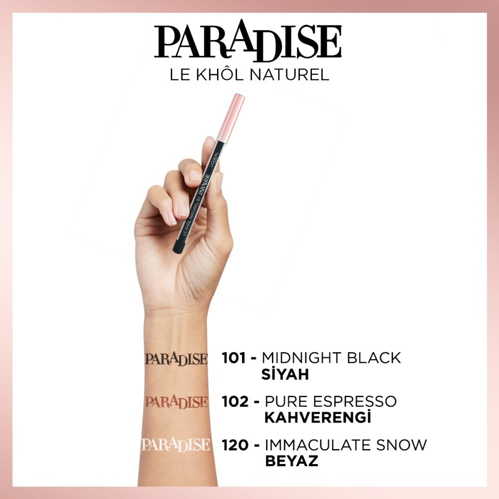 Loreal Paris Paradise Le Khol Siyah Göz Kalemi 101 Midnight Black