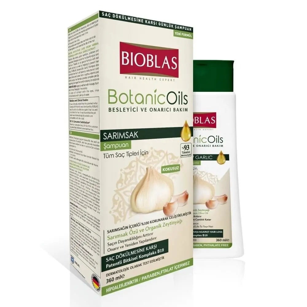 Bioblas Şampuan Botanic Oils Sarımsak Özlü Besleyici ve Onarıcı Bakım 360 ml