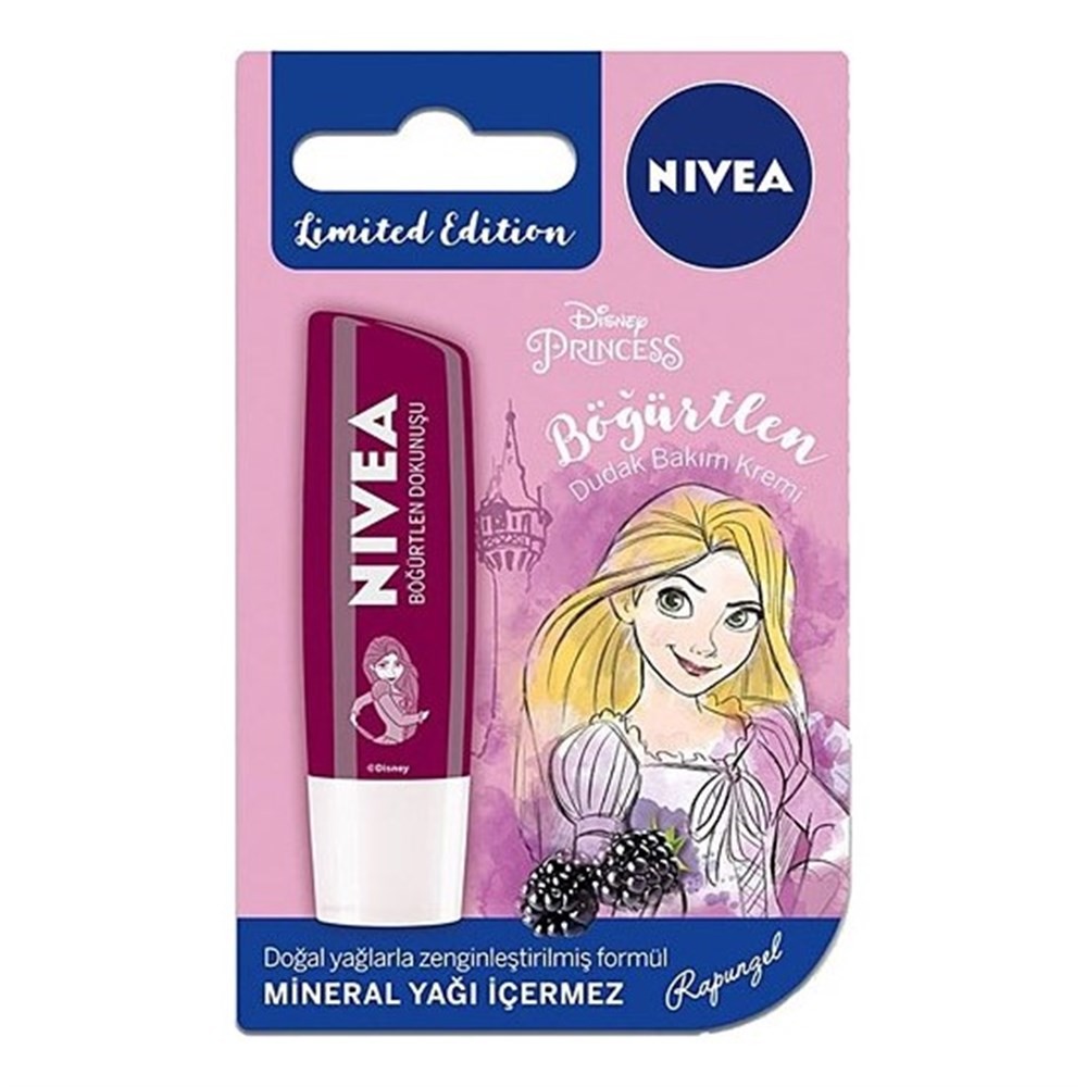 Nivea Dudak Bakım Kremi Lipcare Disney Böğürtlen Özlü 4,8g