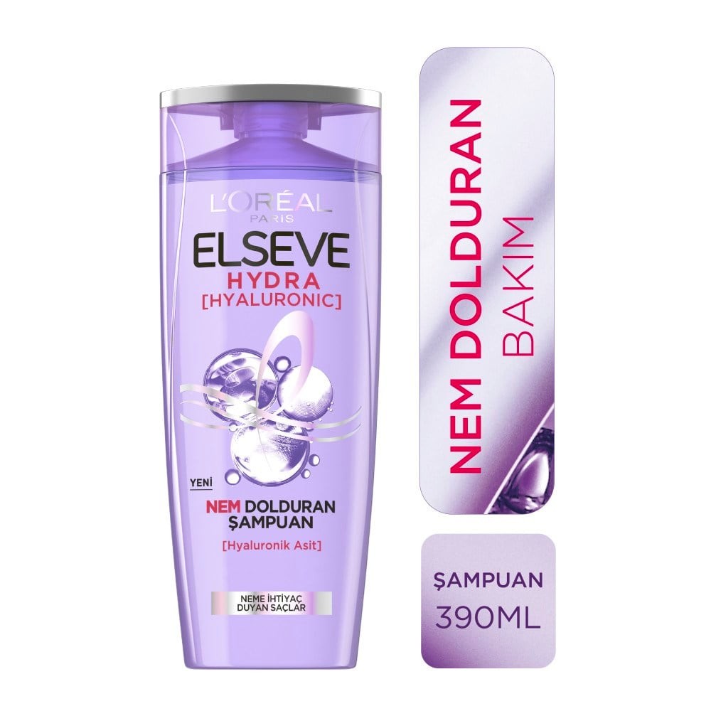 Loreal Paris Elseve Hydra Hyaluronic Nem Dolduran Şampuan 390 ml