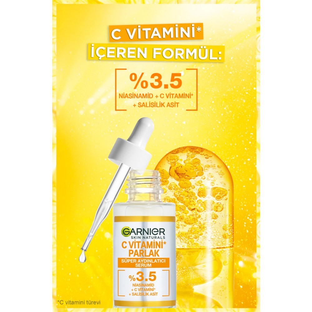 Garnier Skin Naturals C Vitamini Parlak Süper Aydınlatıcı Serum 30 ml