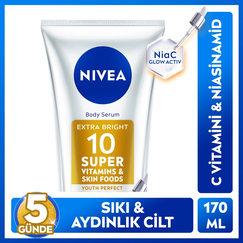 Nivea Super10 Serum Etkili Aydınlatıcı ve Sıkılaştırıcı Vücut Losyonu 170 ml