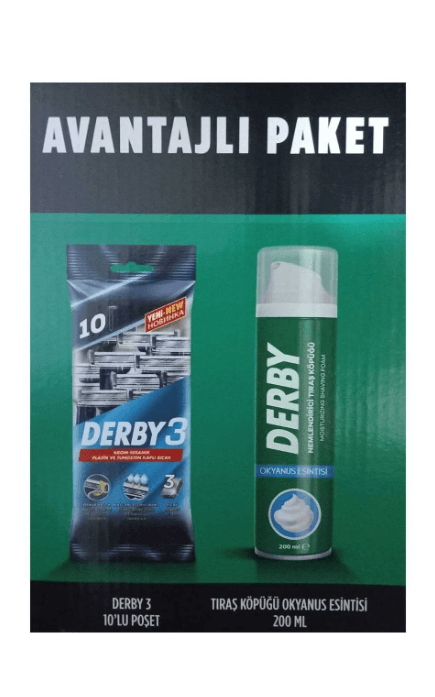 Derby Avantaj Paket Köpük 200Ml+Derby3 10 Lu