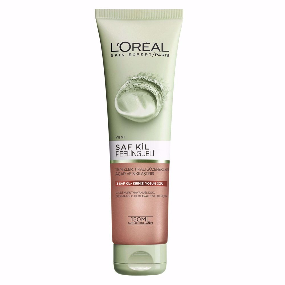 Loreal Paris Saf Kil Peeling Yüz Temizleme Jeli Pure Clay 150 ml