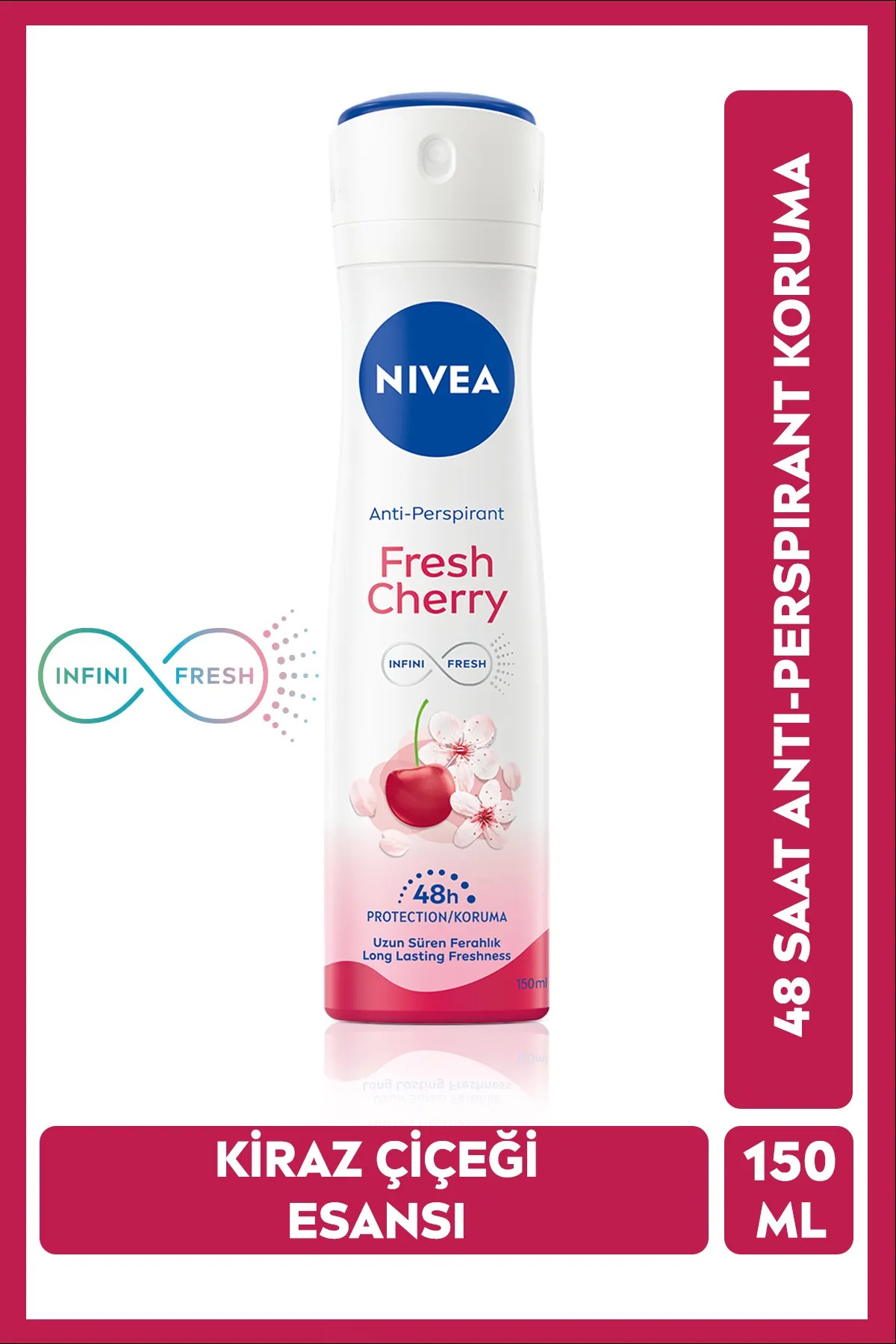 Nivea Kadın Deodorat Fresh Cherry Sprey 150 ml