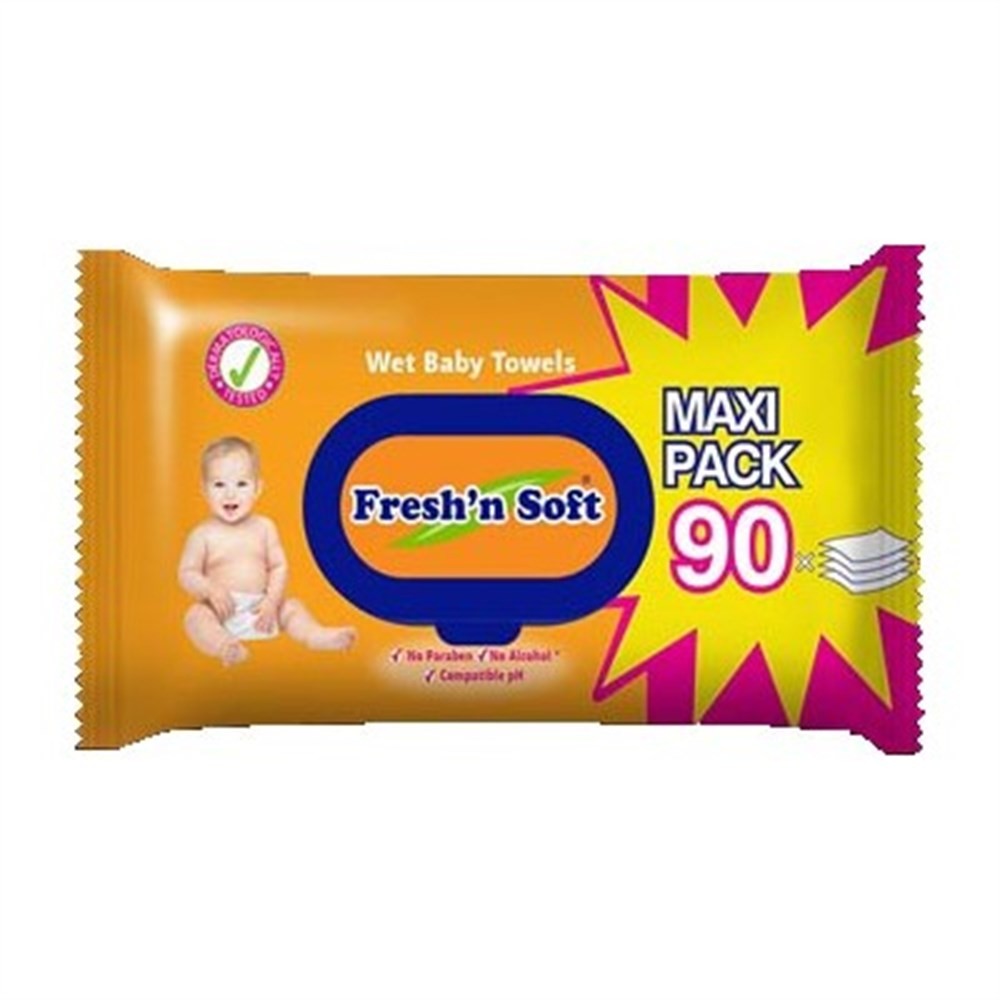 Freshn Soft Classic Islak Bebek Havlusu 90lı