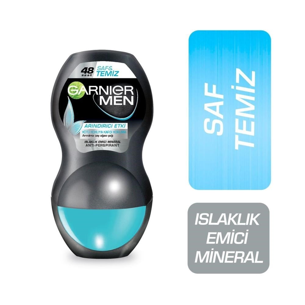 Garnier Men Roll-On Deodorant Arındırıcı Etki Saf &amp;Temiz 50 ml