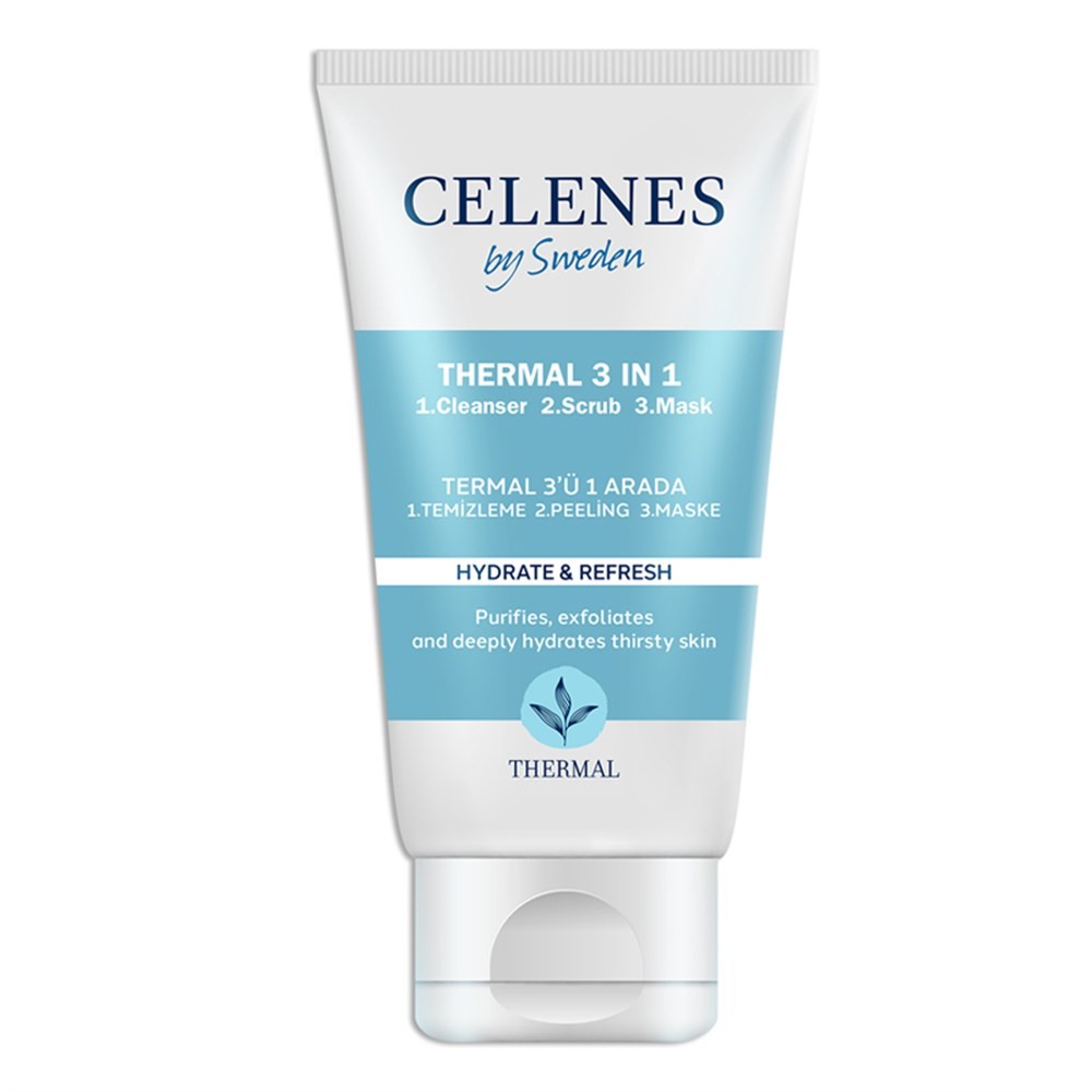 Celenes By Sweden Thermal 3ü 1 Arada Temizleyici + Peeling + Maske 150 ml