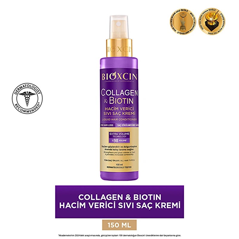 Bioxcin Collagen Biotin Hacim Verici Sıvı Saç Kremi 150 ml