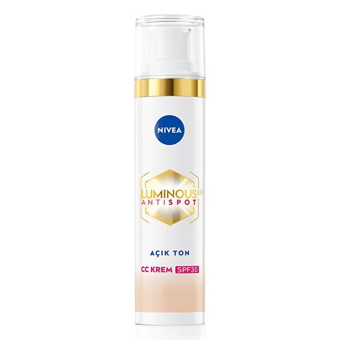 Nivea Luminous630 Koyu Leke Karşıtı CC Yüz Kremi SPF30 Açık Ton 40 ml
