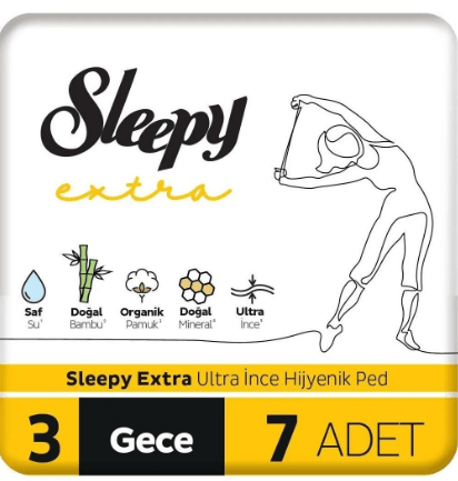 Sleepy Gece Pedi Ultra İnce 7li