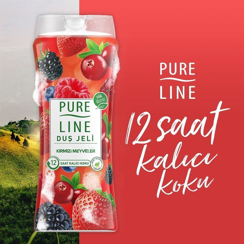 Pure Line Duş Jeli Kırmızı Meyveler 400 ml
