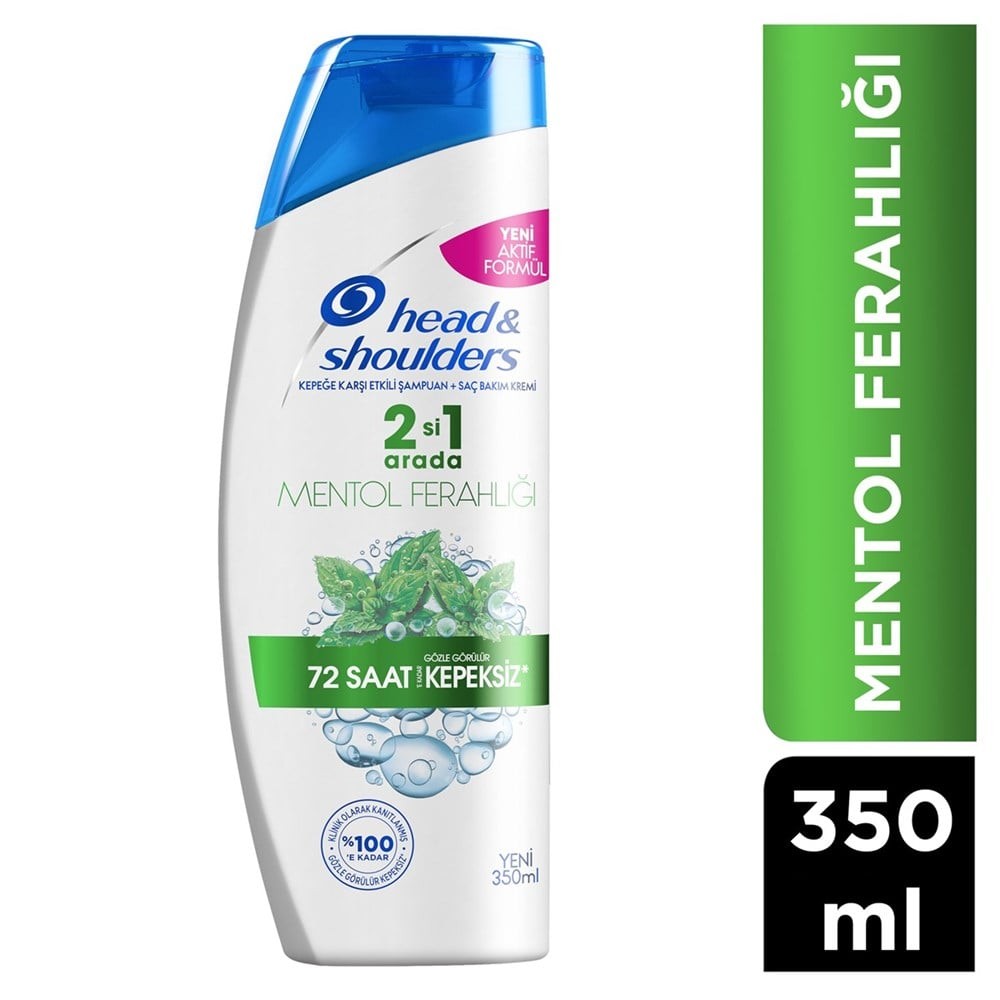 Head&Shoulders Şampuan 2si 1 Arada Kepek Karşıtı Mentol Ferahlığı 350 ml