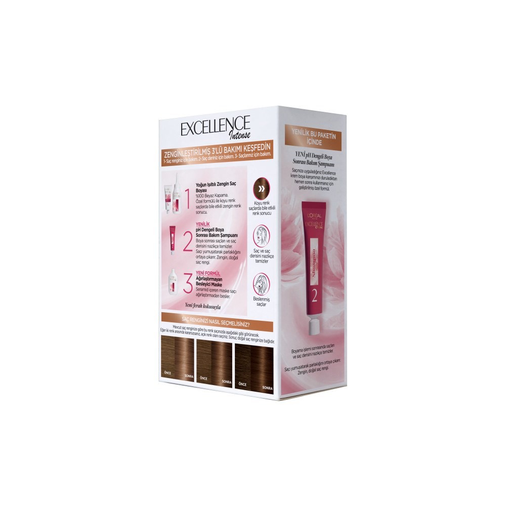Loreal Paris Excellence Intense Saç Boyası Yoğun Renkler 5.3 Sıcak Çikolata