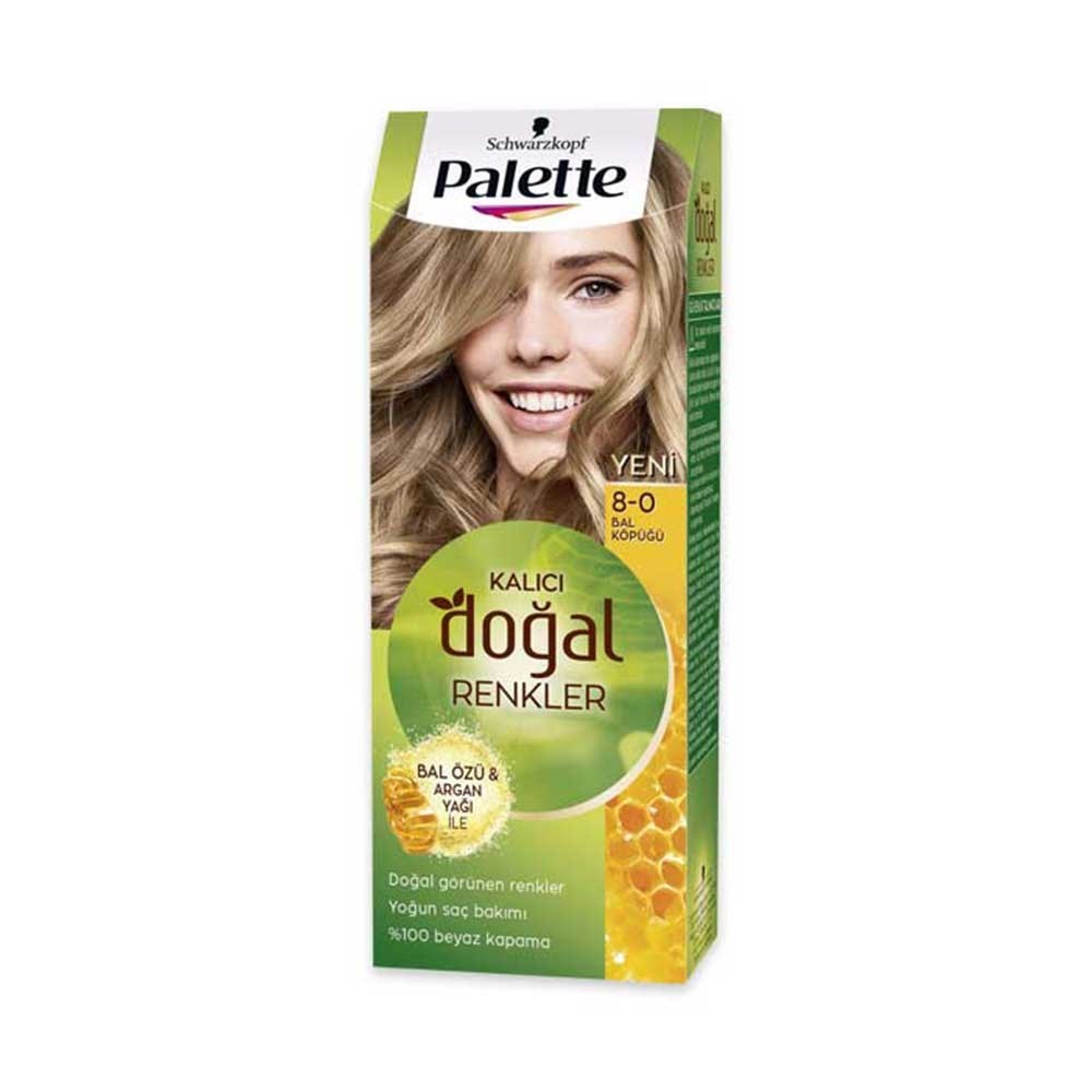 Palette Kalıcı Doğal Renkler Saç Boyası 8.0 Bal Köpüğü