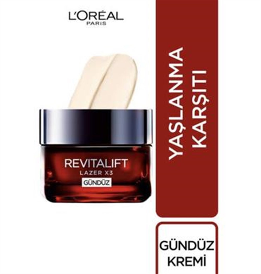 Loreal Paris Revitalift Lazer X3 Yoğun Yaşlanma Karşıtı Gündüz Kremi 15 ml