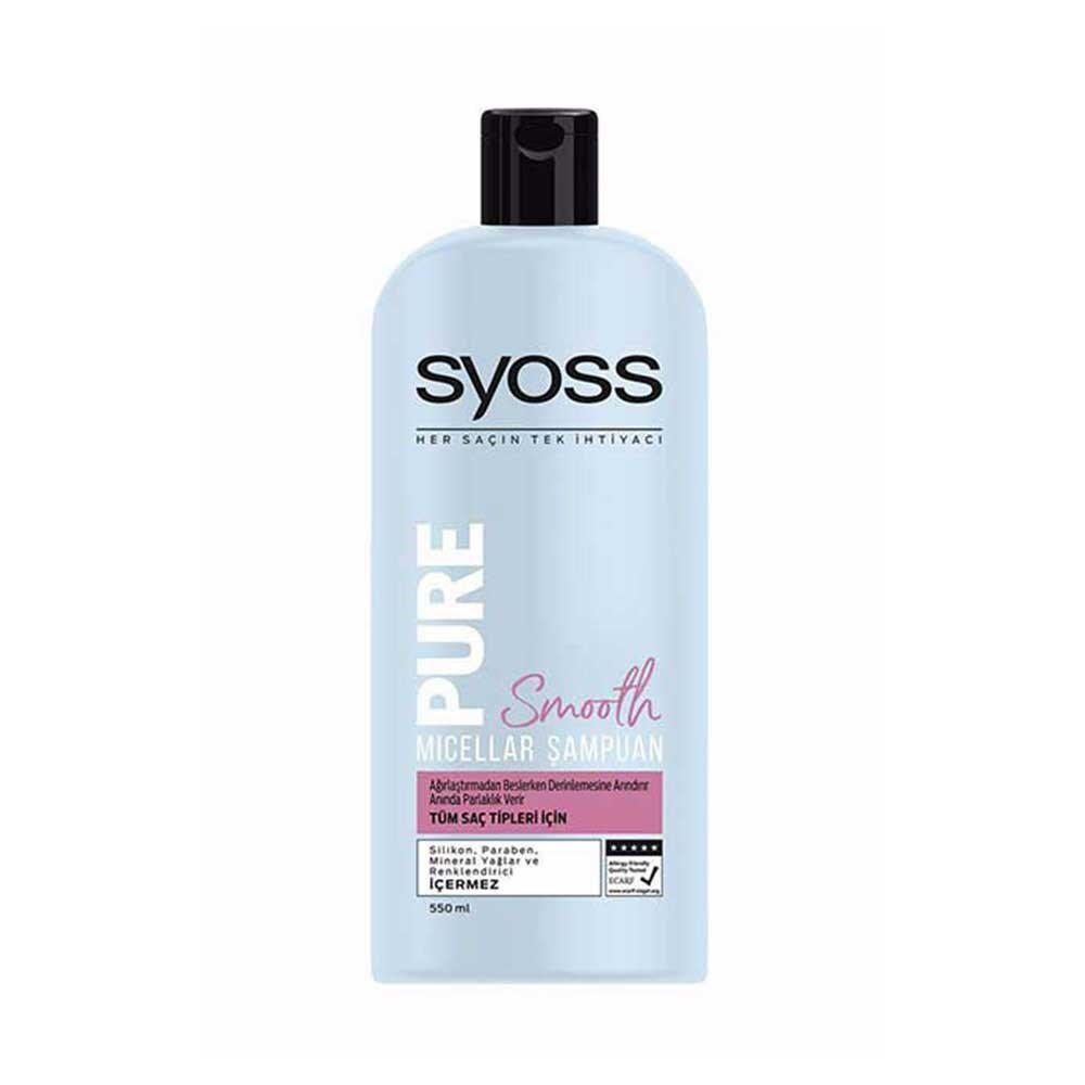 Syoss Pure Smooth Micellar Şampuan 550 ml