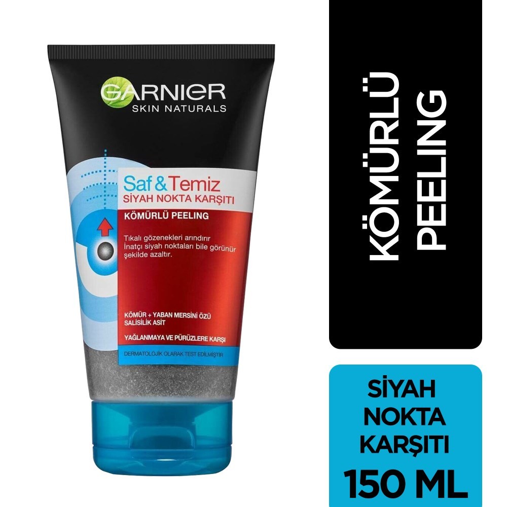 Garnier Saf & Temiz Siyah Nokta Karşıtı Kömürlü Peeling 150 ml