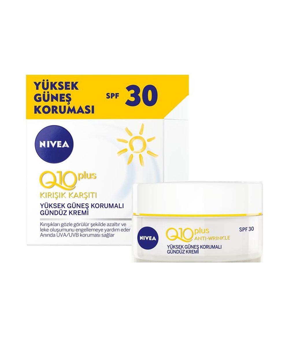 Nivea Q10 Yüksek Güneş Koruyucu +Spf30 Gündüz Kremi 50 ml