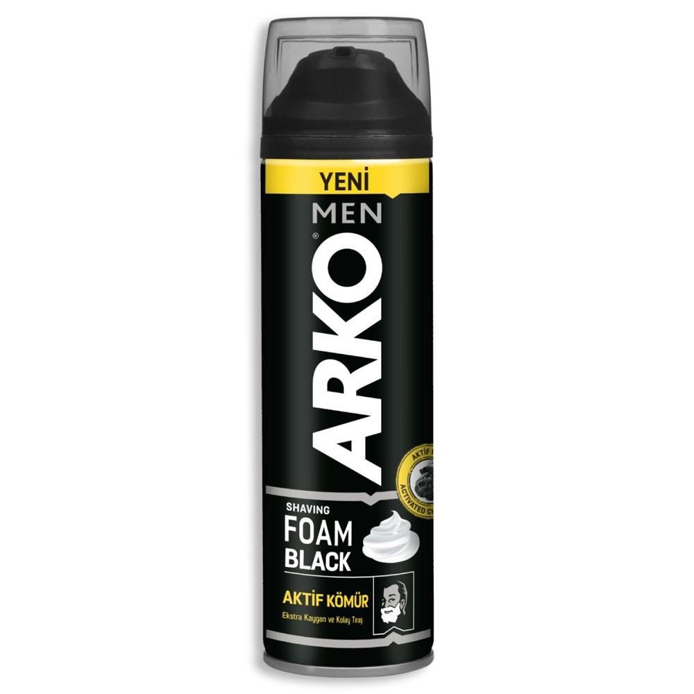 Arko Men Aktif Kömür Tıraş Köpüğü Black 200 ml