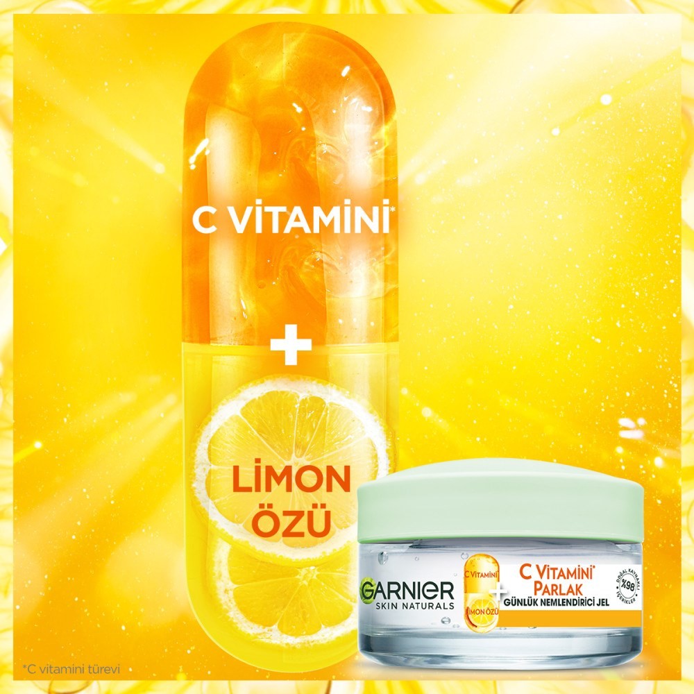 Garnier C Vitamini Parlak Günlük Nemlendirici Jel 50 ml