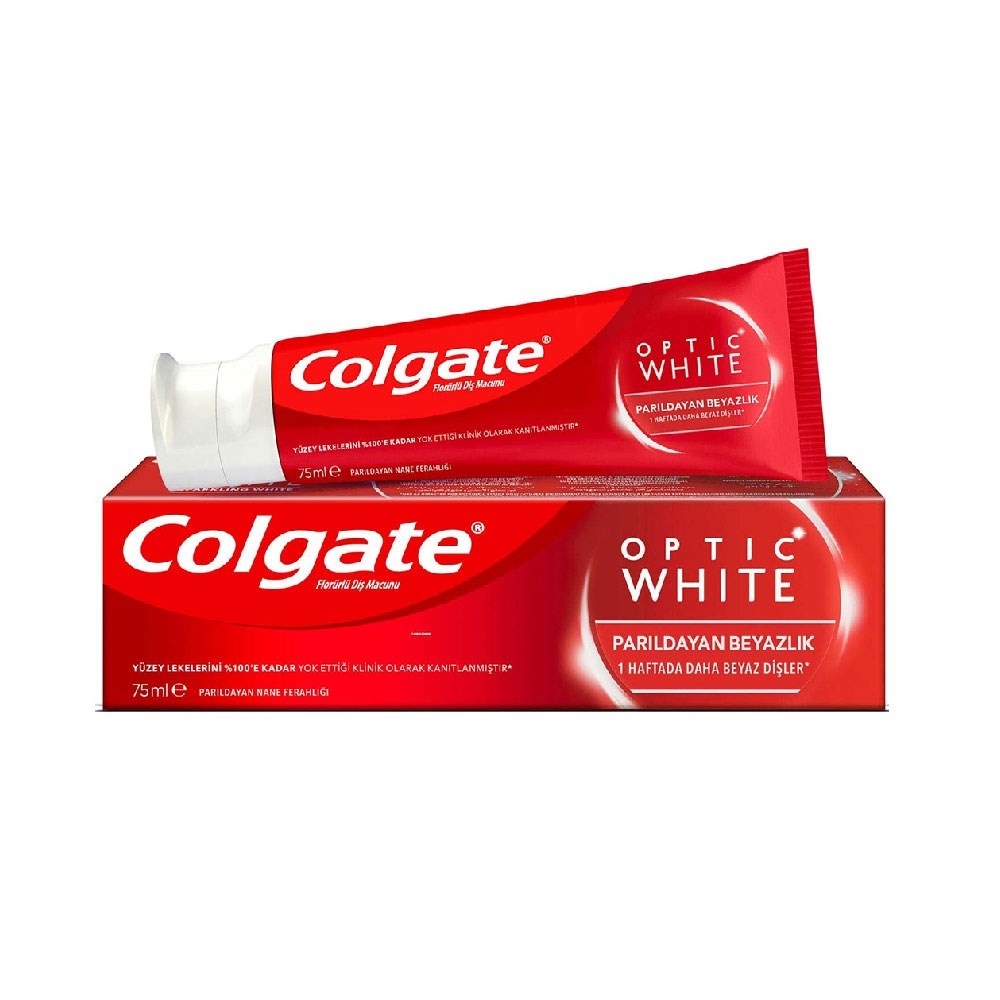 Colgate Diş Macunu Optik Beyaz Parıldayan Beyazlık 75 ml