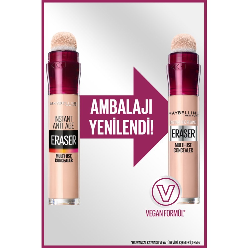 Maybelline New York Çok Amaçlı Kapatıcı Instant AntiAge Eraser Concealer 01