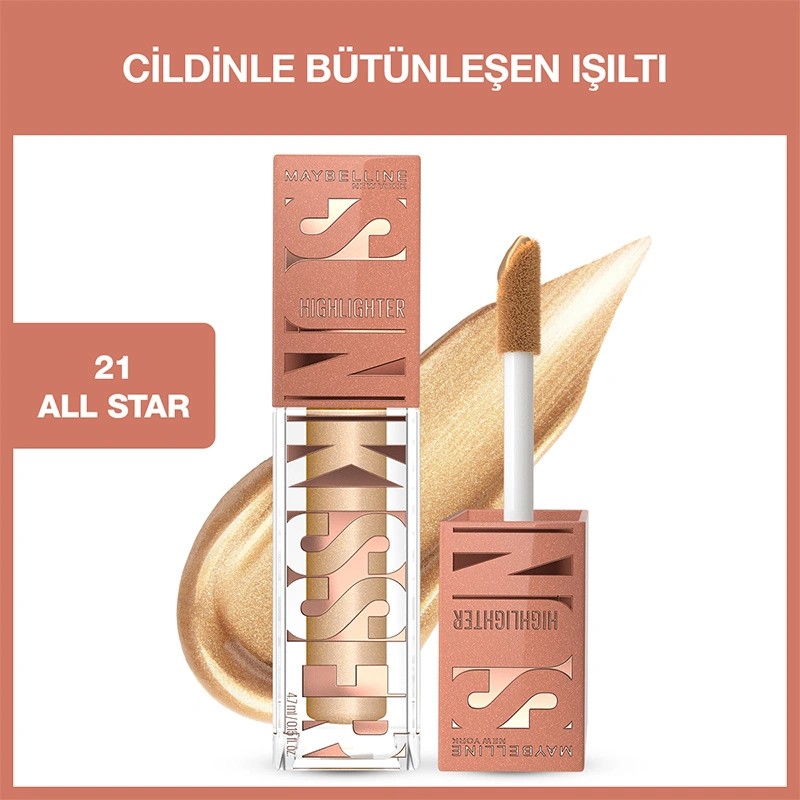 Maybelline New York Sunkisser Likit Aydınlatıcı Highlighter 21 All Star