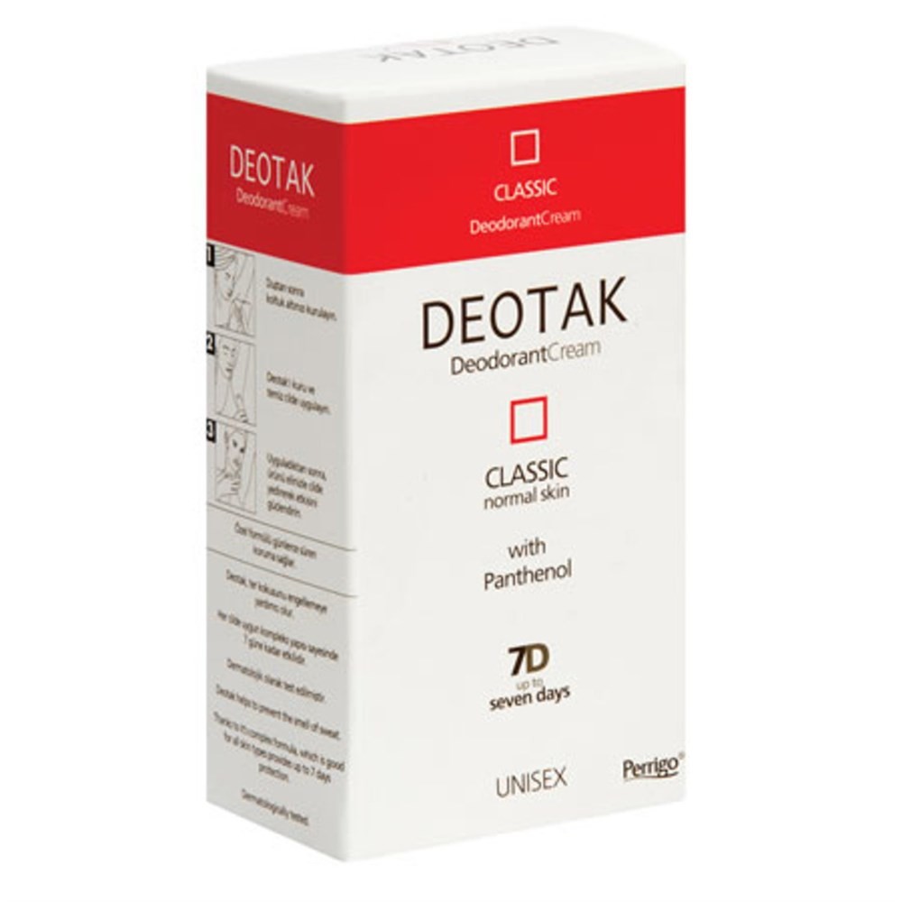 Deotak Classic Krem Deodorant Normal Ciltler İçin 35 ml