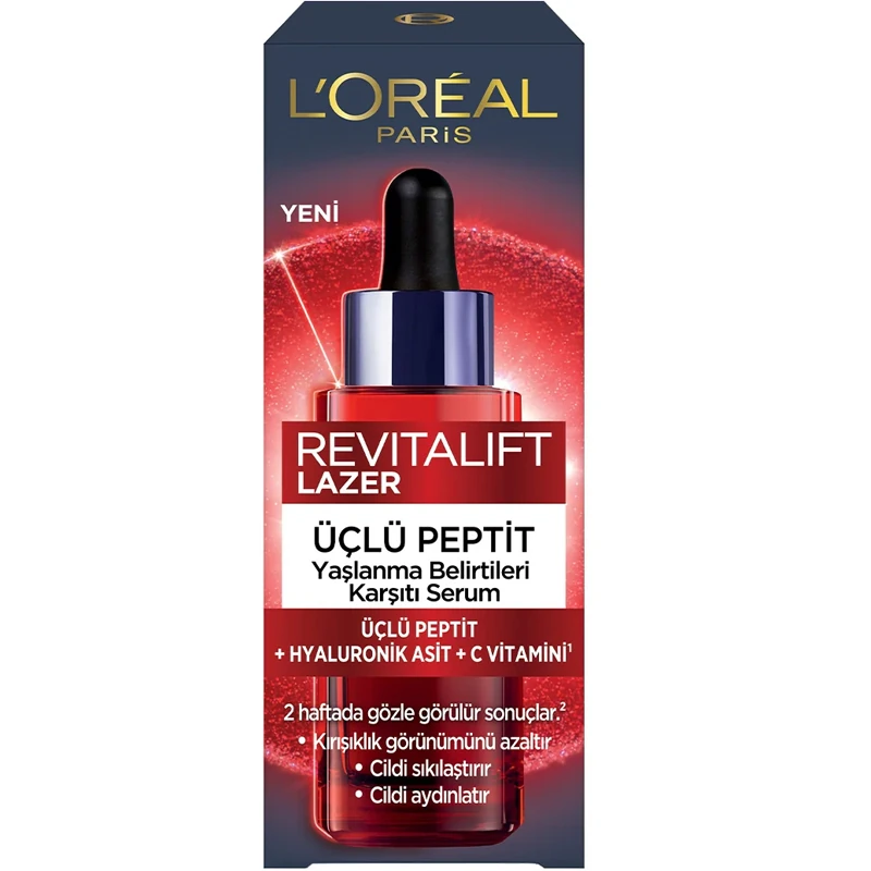 Loreal Paris Revitalift Lazer Yaşlanma Belirtileri Karşıtı Üçlü Peptit Bakım Serumu 30 ml