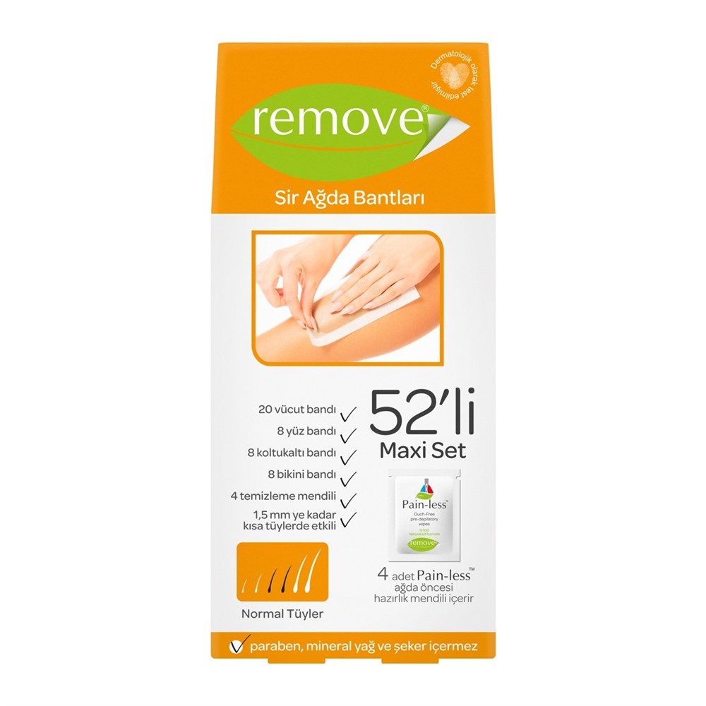 Remove Sir Ağda Bandı Normal Tüyler İçin 52li