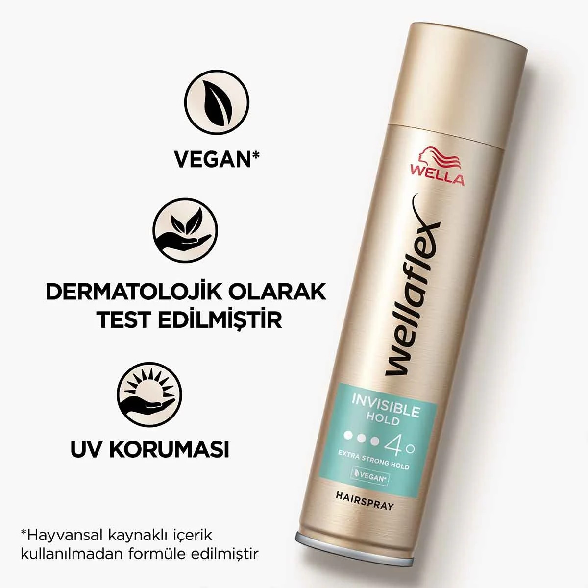 Wella Wellaflex Invisible Hold Görünmez Tutuş Sağlayan Saç Spreyi Extra Strong Hold 250 ml - 4 Hold