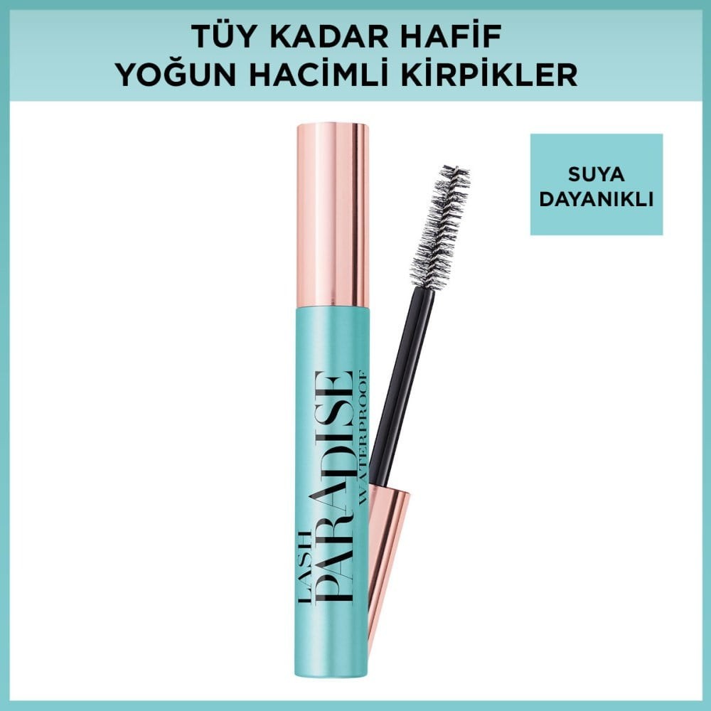 Loreal Paris Paradise Suya Dayanıklı Siyah Maskara - Waterproof