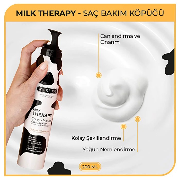 Morfose Saç Köpüğü Milk Therapy 200 ml