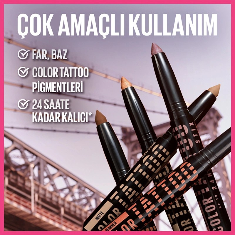 Maybelline New York Color Tattoo Jel Göz Farı Authentic