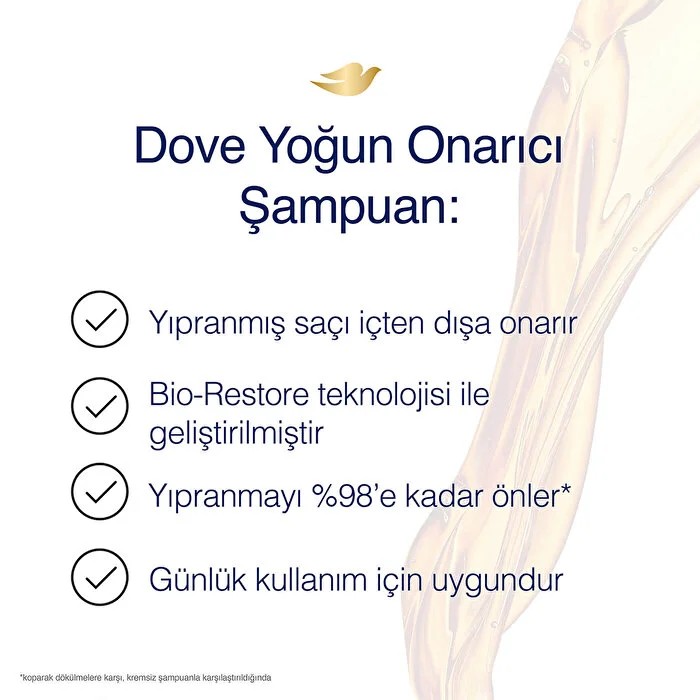 Dove Ultra Care Saç Bakım Şampuanı Yoğun Onarıcı Yıpranmış Saçlar İçin 400 ml