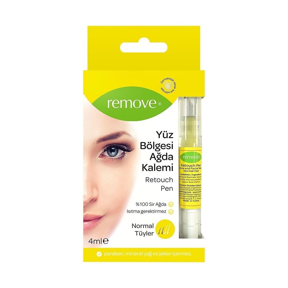 Remove Yüz Bölgesi İçin Sir Ağda Kalemi Retouch Pen Normal Tüyler 4 ml