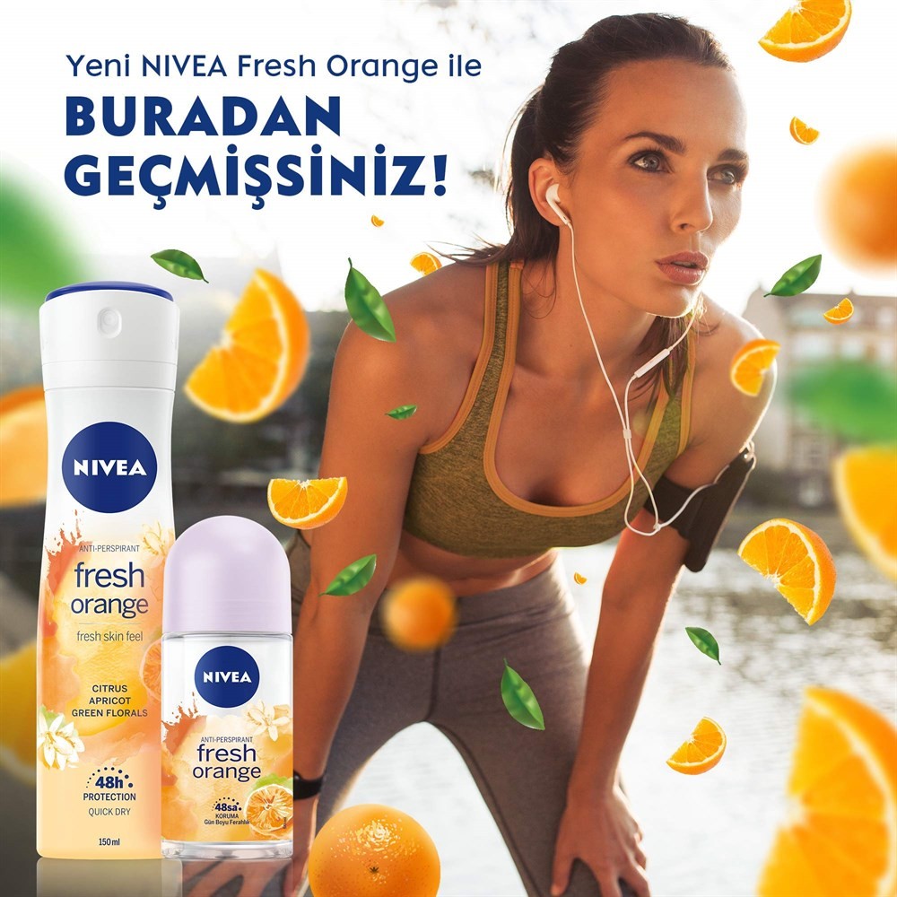 Nivea Kadın Deodorant Fresh Orange 150 ml