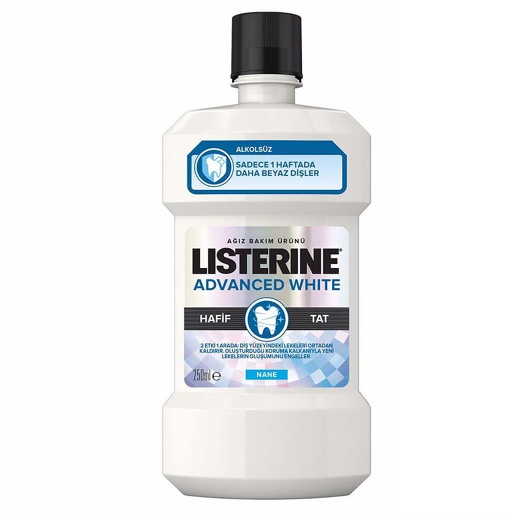 Listerine Ağız Bakım Gragarası Mouthwash Advanced White 250 ml