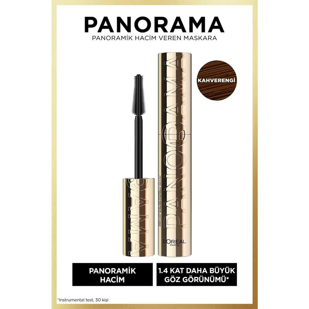 Loreal Paris Panorama Hacim Veren Maskara Koyu Kahverengi