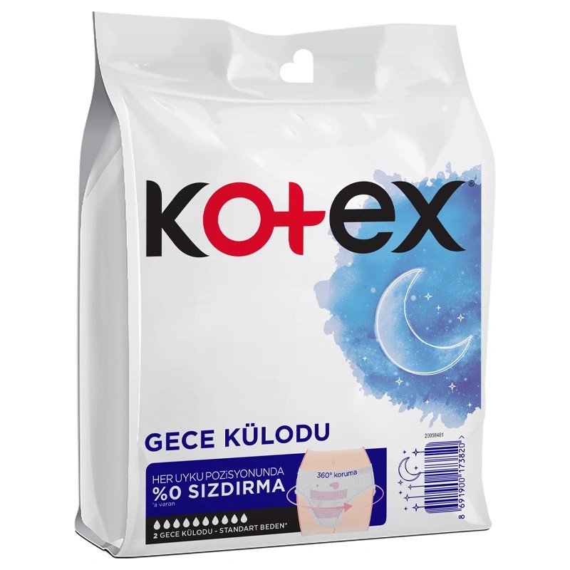 Kotex Hijyenik Gece Külodu 2'li