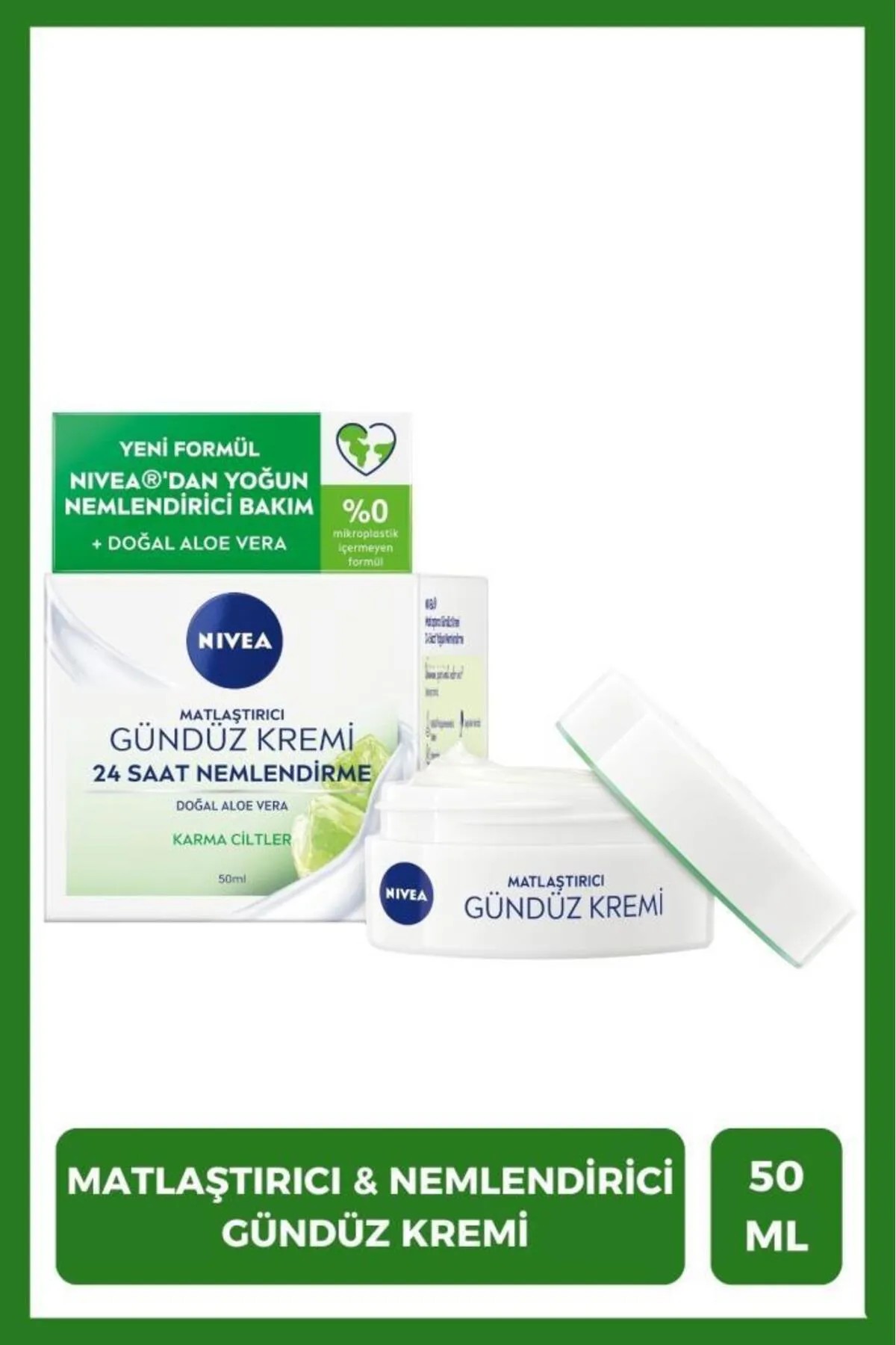 Nivea Face Care Gündüz Kremi 50ml Neml.Matlaştırıcı Aloe Vera Karma Cilt